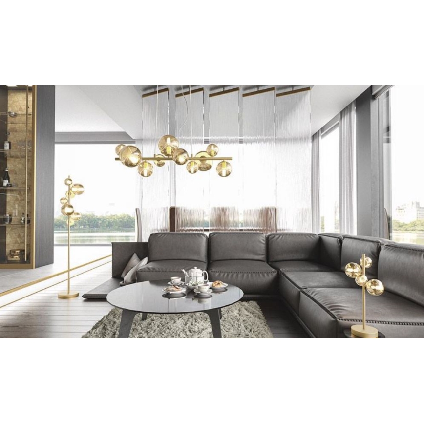 Wofi 8014.04.14.9000 - Επιτραπέζια λάμπα LED  VILLA 4xG9/3W/230V χρυσαφί