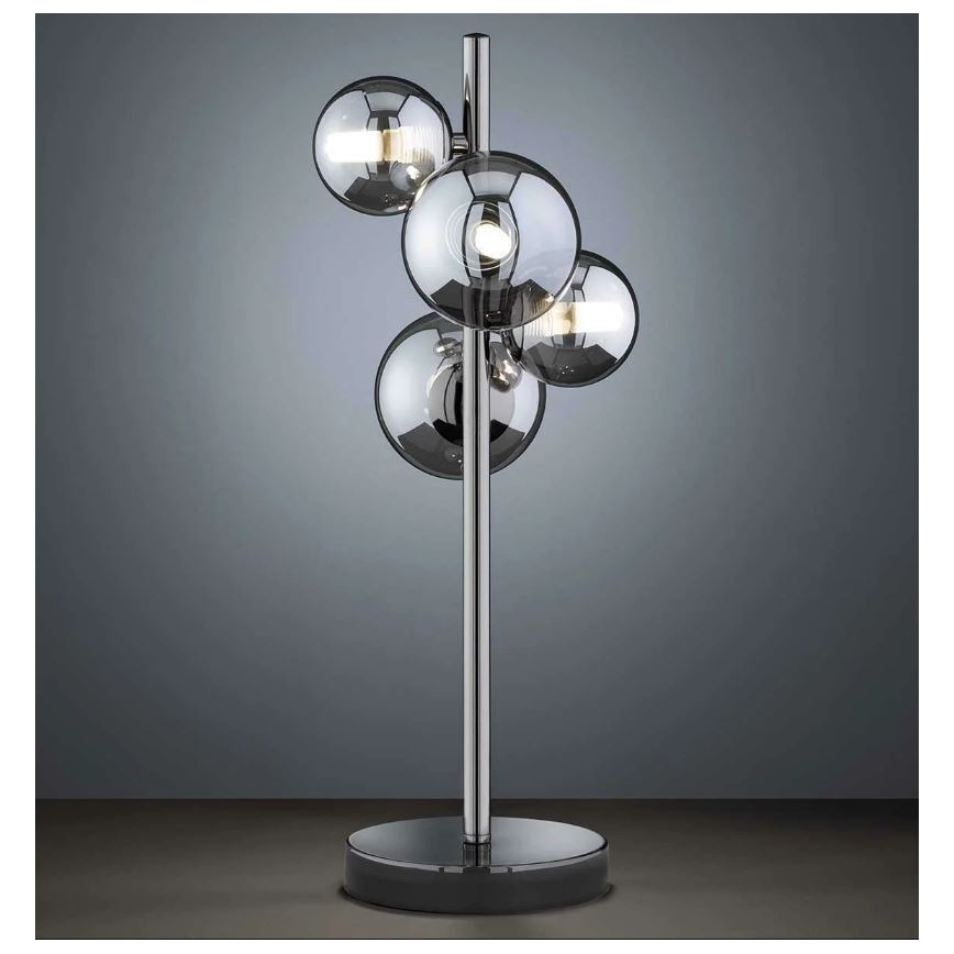 Wofi 8014.04.24.9000 - Επιτραπέζιο φωτιστικό LED VILLA 4xG9/3W/230V μαύρο
