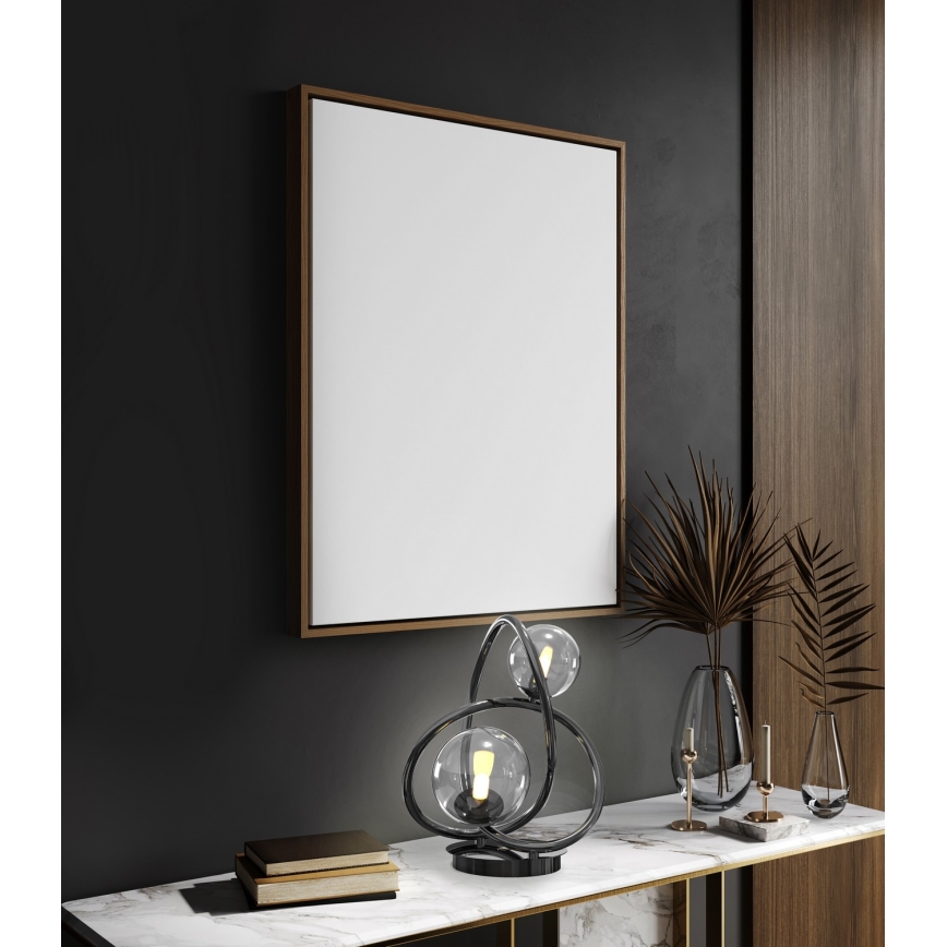 Wofi 8014-205 - Επιτραπέζιο φωτιστικό LED NANCY 2xG9/3,5W/230V μαύρο/γυαλιστερό χρώμιο
