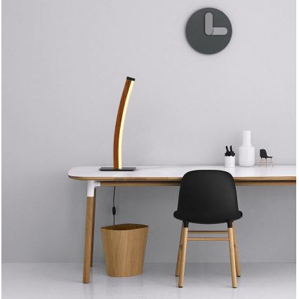 Wofi 8020-106 - Επιτραπέζιο φωτιστικό LED αφής BOLOGNA LED/10W/230V ξύλο