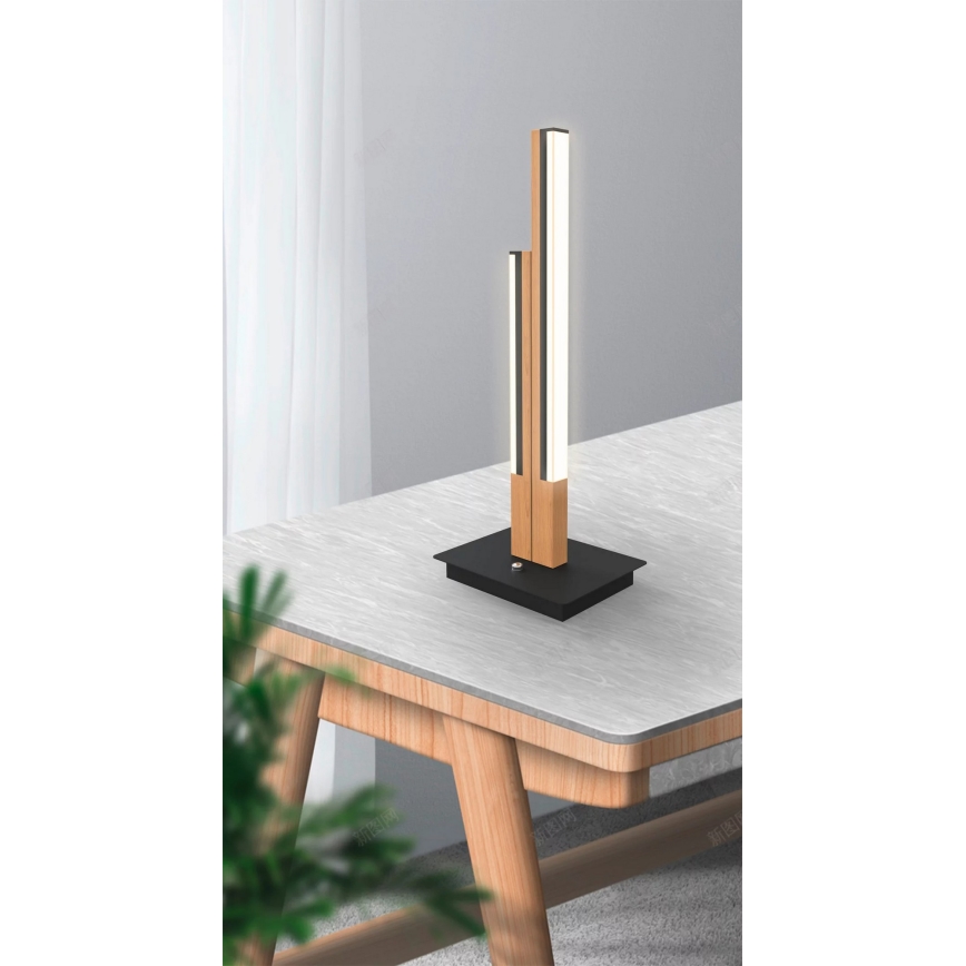 Wofi 8031-206 - Επιτραπέζιο φωτιστικό LED PALERMO LED/10,5W/230V από καουτσουκόξυλο