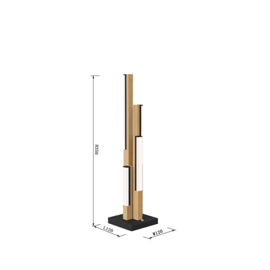 Wofi 8032-406 - Φωτιστικό LED αφής dimmable CATANIA LED/10,5W/230V Καουτσουκόδεντρο