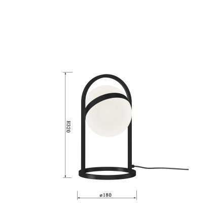 Wofi 8046-102 - Επιτραπέζιο φωτιστικό LED αφής με dimmable AVIGNON LED/10,5W/230V μαύρο