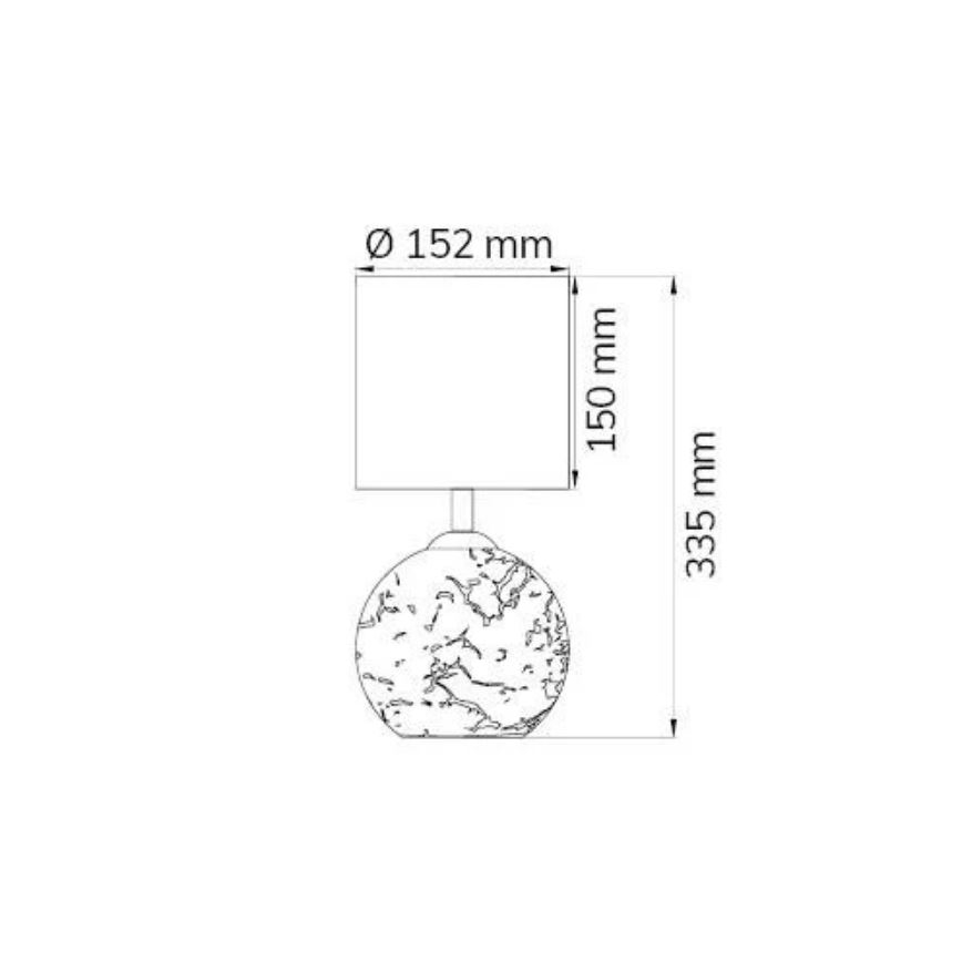 Wofi 8149.02.13.6012 - Eπιτραπέζια λάμπα CARMEN 1xE14/40W/230V + 1xG9/10W χρυσαφί