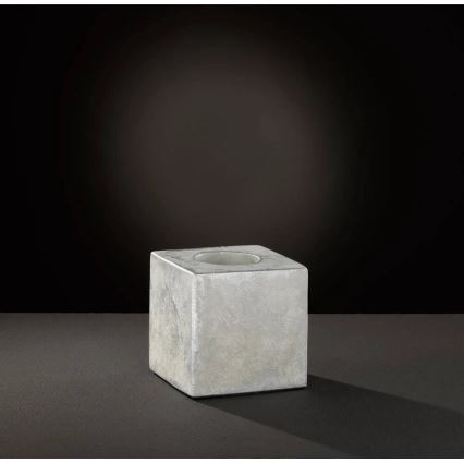 WOFI 8213.01.50.7000 - Eπιτραπέζιο φωτιστικό BROAD 1xE27/10W/230V τσιμέντο