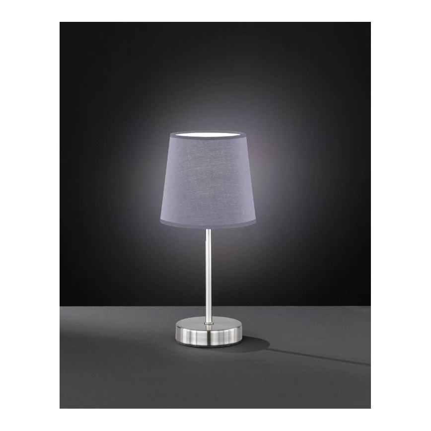 Wofi 8324.01.50.0000 - Επιτραπέζια λάμπα CESENA 1xE14/42W/230V γκρι