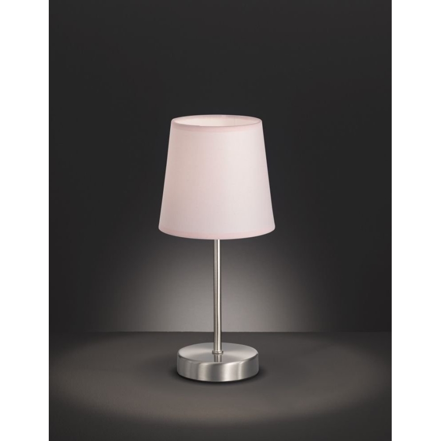 Wofi 8324.01.94.8000 - Eπιτραπέζια λάμπα CESENA 1xE14/42W/230V ροζ