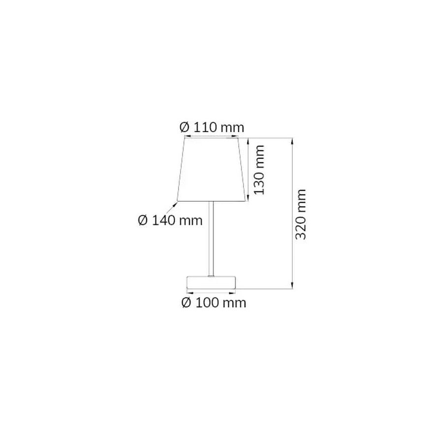 Wofi 832401949000 - Eπιτραπέζια λάμπα CESENA 1xE14/42W/230V ροζ