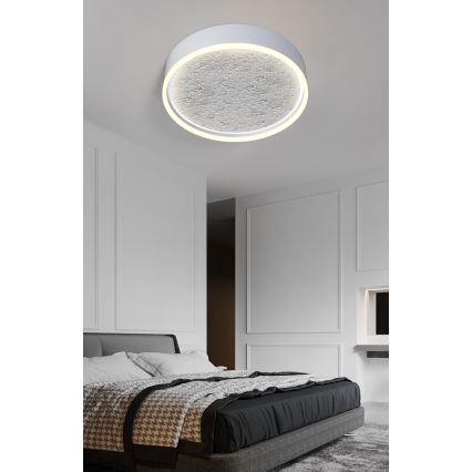 Wofi 9002-103M - LED Dimmable φωτιστικό οροφής BORDEAUX LED/37W/230V ασήμι