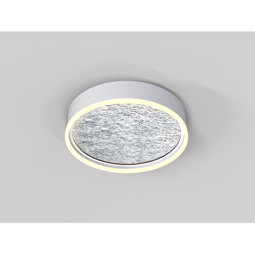 Wofi 9002-103M - LED Dimmable φωτιστικό οροφής BORDEAUX LED/37W/230V ασήμι