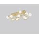 Wofi 9014-1201 - LED Πλαφονιέρα οροφής NANCY 12xG9/3,5W/230V χρυσαφί/λευκό