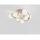 Wofi 9014-801 - LED Πλαφονιέρα οροφής NANCY 8xG9/3,5W/230V χρυσαφί/λευκό
