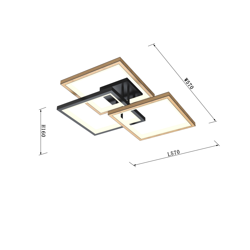 Wofi 9022-306S - Ρυθμιζόμενο LED οροφής φωτιστικό MATERA LED/40W/230V