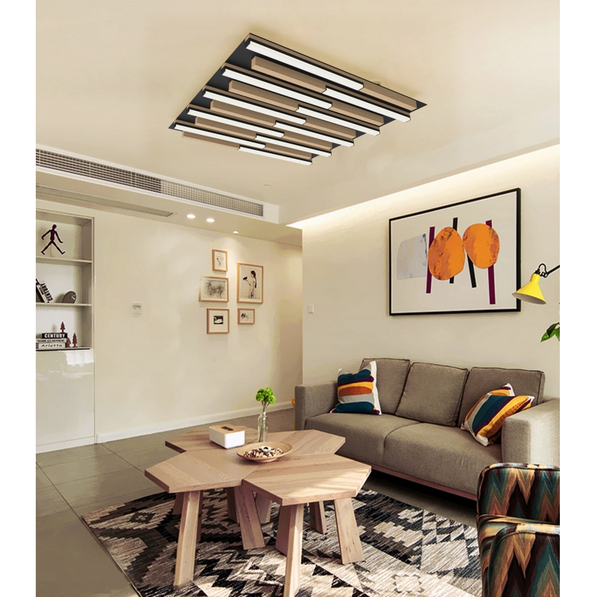 Wofi 9031-1006 - LED Dimmable φωτιστικό οροφής PALERMO LED/40W/230V Καουτσουκόδεντρο