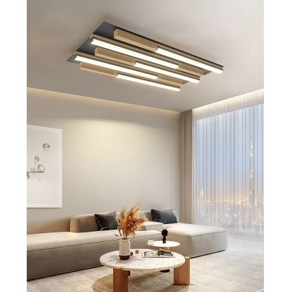 Wofi 9031-506S  - LED Dimmable φωτιστικό οροφής PALERMO LED/34W/230V Καουτσουκόδεντρο