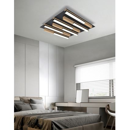 Wofi 9031-606 - LED Dimmable φωτιστικό οροφής PALERMO LED/26W/230V Καουτσουκόδεντρο