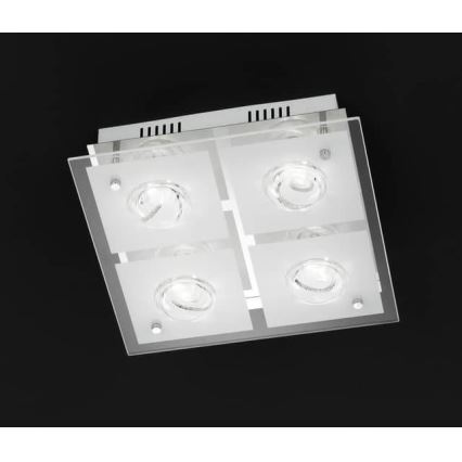 Wofi 9105.04.01.6300 - Φωτιστικό οροφής LED TYRA 4xLED/4W/230V