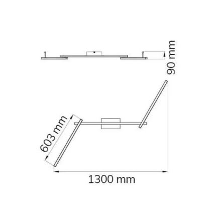 Wofi 9163.03.01.0000 - LED Πλαφονιέρα οροφής CLAY 3xLED/10W/230V