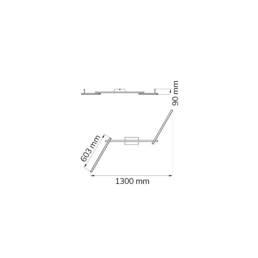 Wofi 9163.03.01.0000 - LED Πλαφονιέρα οροφής CLAY 3xLED/10W/230V