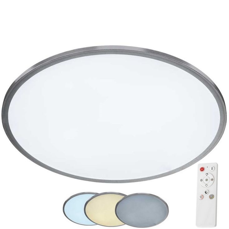 Wofi 9457.01.70.9600 - LED Dimmable φωτιστικό οροφής LINOX LED/34W/230V 3000-6000K + τηλεχειριστήριο