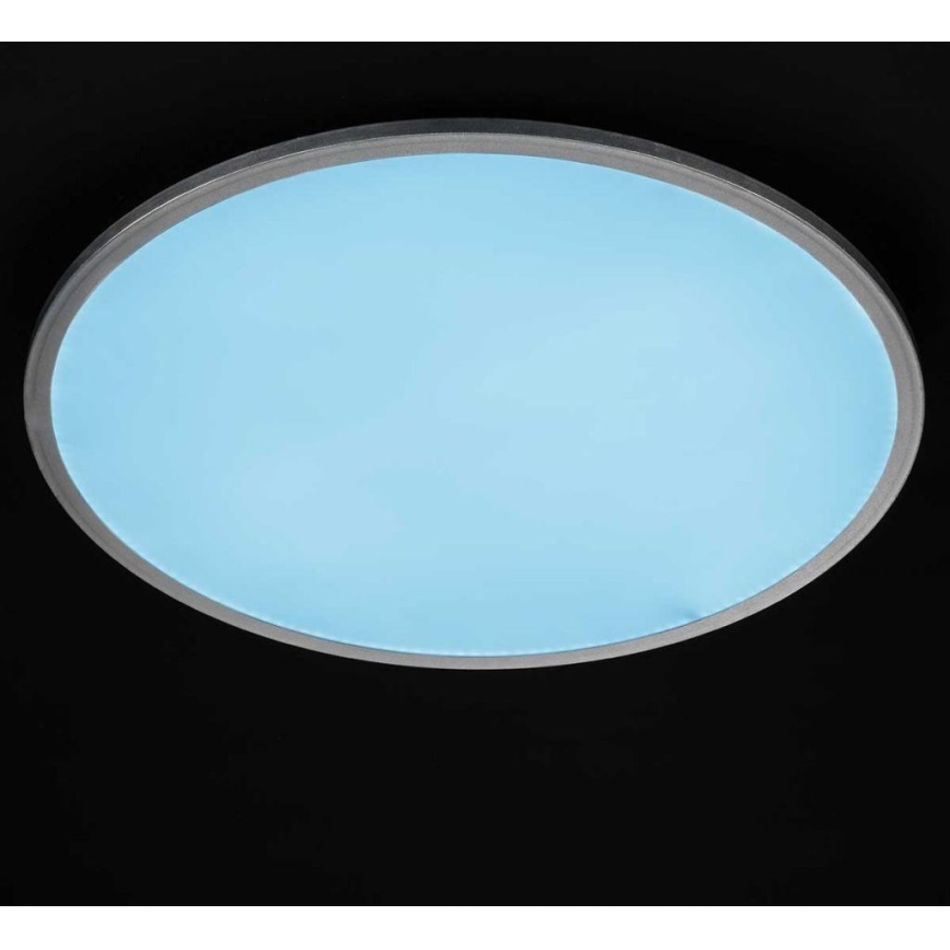 Wofi 9457.01.70.9600 - LED Dimmable φωτιστικό οροφής LINOX LED/34W/230V 3000-6000K + τηλεχειριστήριο