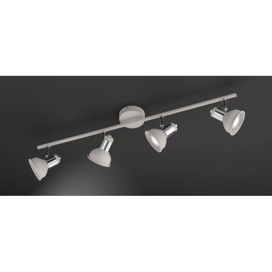Wofi 984104509000 - Φωτιστικό σποτ ISABEL 4xGU10/28W/230V γκρι