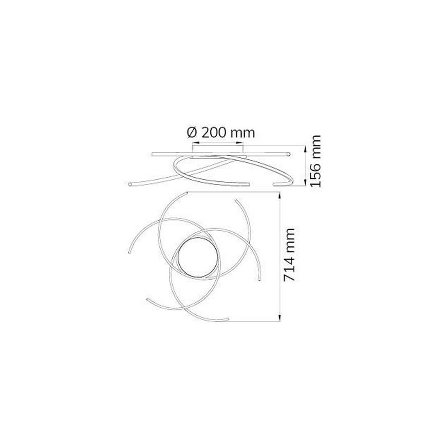 Wofi - Φωτιστικό οροφής LED JULS LED/24W/230V