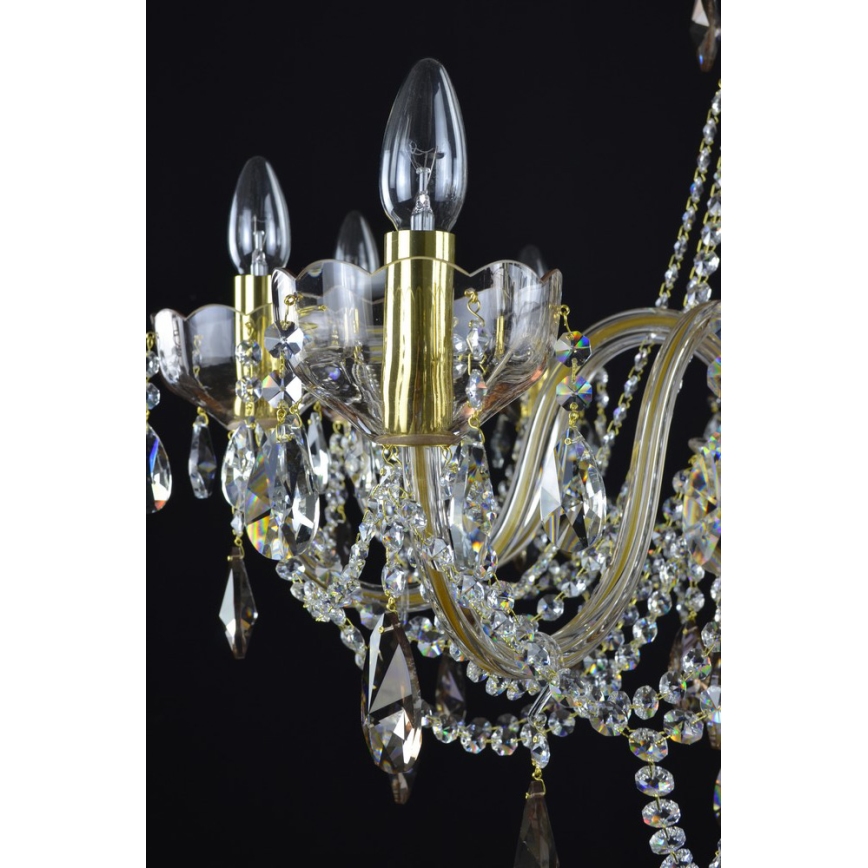 Wranovsky JWZ121102100 - Κρυστάλλινο πολύφωτο με αλυσίδα ZENITH 10xE14/40W/230V