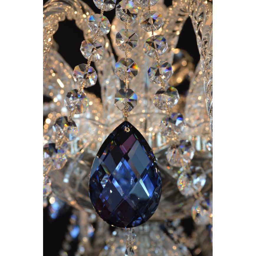 Wranovsky JWZ166182231 - Κρυστάλλινο πολύφωτο με αλυσίδα OCEAN 18xE14/40W/230V