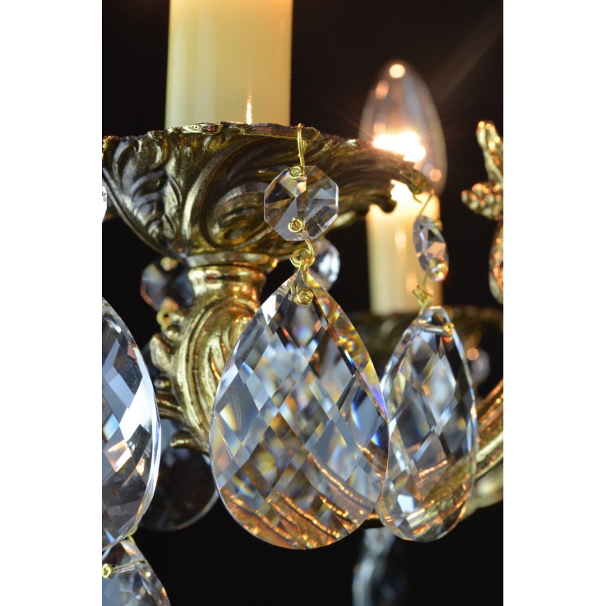 Wranovsky JWZ207061100 - Κρυστάλλινο πολύφωτο με αλυσίδα DRACO 6xE14/40W/230V