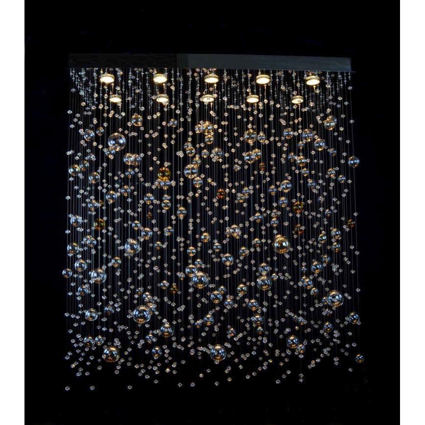 Wranovsky JWZ610100101 - Στερεωμένο κρυστάλλιν πολύφωτο ORBIS 10xGU10/40W/230V