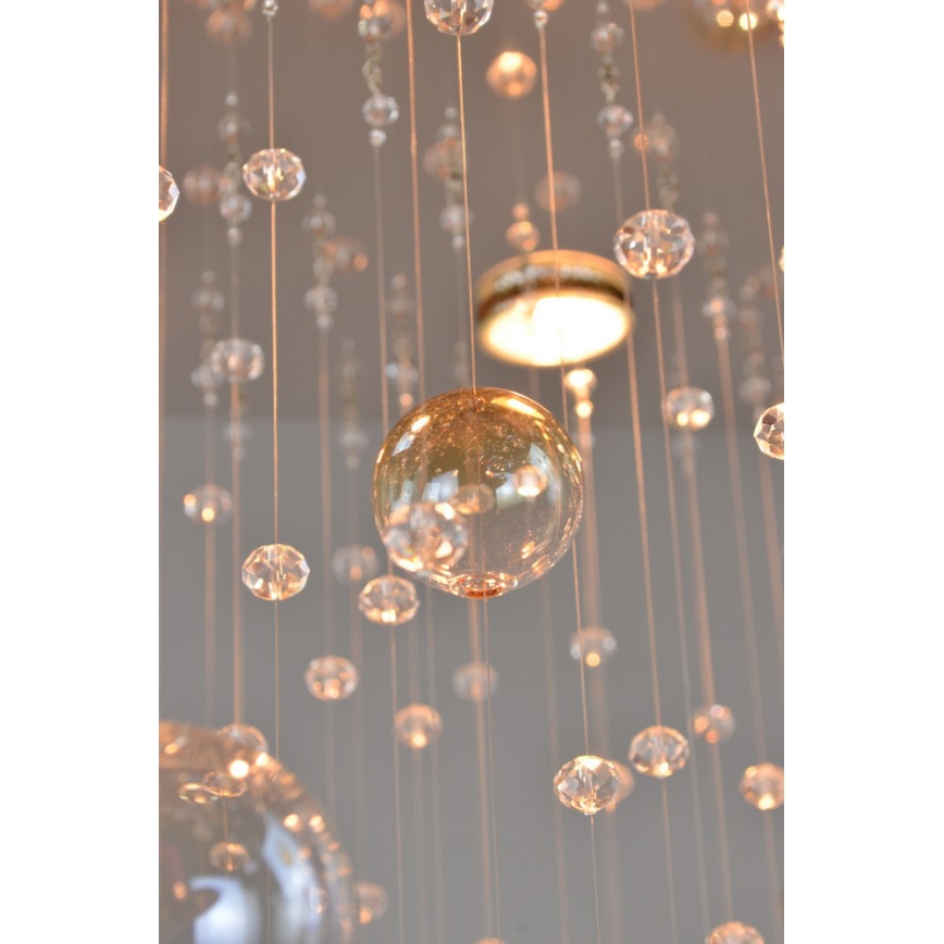 Wranovsky JWZ610100101 - Στερεωμένο κρυστάλλιν πολύφωτο ORBIS 10xGU10/40W/230V