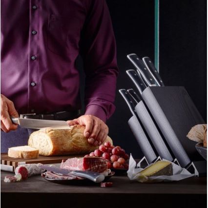 Wüsthof - Σετ μαχαιριών κουζίνας με βάση CLASSIC IKON 7 τεμ. φτελιά/μαύρο