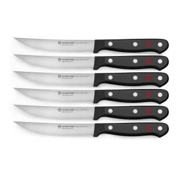 Wüsthof - Σετ μαχαιριών κουζίνας Steak GOURMET 6 τμχ μαύρο