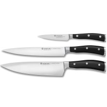 Wüsthof - Σετ μαχαίρια κουζίνας CLASSIC IKON 3 τμχ μαύρο