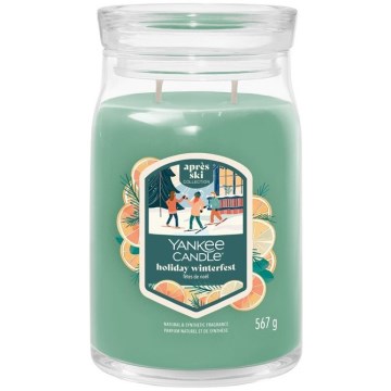 Yankee Candle - Αρωματικό κερί HOLIDAY WINTERFEST μεγάλο 567g 60-90 ώρες