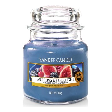 Yankee Candle - Αρωματικό κερί MULBERRY & FIG DELIGHT μικρό 104g 20-30 ώρες