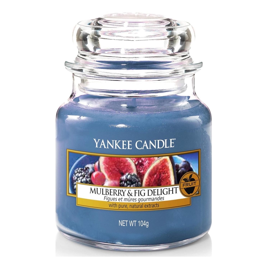 Yankee Candle - Αρωματικό κερί MULBERRY & FIG DELIGHT μικρό 104g 20-30 ώρες