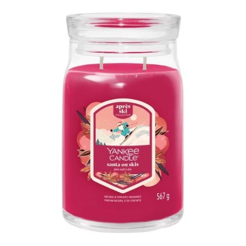 Yankee Candle - Αρωματικό κερί SANTA ON SKIS μεγάλο 567g 60-90 ώρες