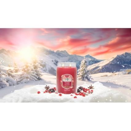 Yankee Candle - Αρωματικό κερί SANTA ON SKIS μεγάλο 567g 60-90 ώρες