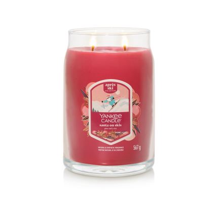 Yankee Candle - Αρωματικό κερί SANTA ON SKIS μεγάλο 567g 60-90 ώρες