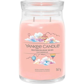 Yankee Candle - Αρωματικό κερί WATERCOLOUR SKIES μεγάλο 567g 60-90 ώρες.