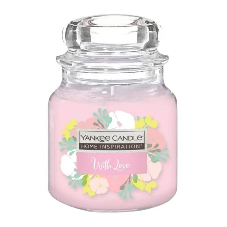 Yankee Candle - Αρωματικό κερί WITH LOVE μεσαίο 340g 65-75 ώρες
