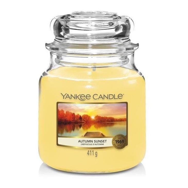 Yankee Candle - Αρωματικό κερί AUTUMN SUNSET medium 411g 65-75 ώρες