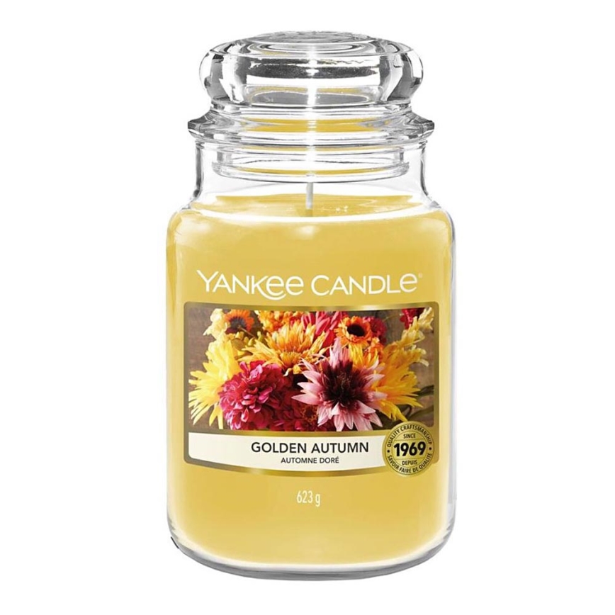 Yankee Candle - Αρωματικό κερί GOLDEN AUTUMN μεγάλο 623g 110-150 ώρες