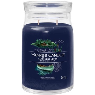 Yankee Candle - Μεγάλο αρωματικό κερί LAKEFRONT LODGE 567g 60-90 ώρες.