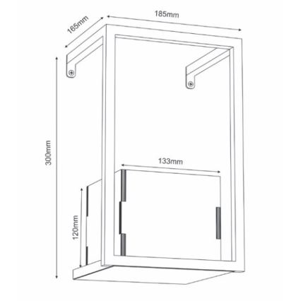 Γλάστρα τοίχου 30x18 cm