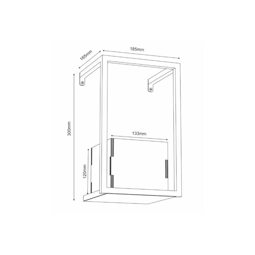 Γλάστρα τοίχου 30x18 cm