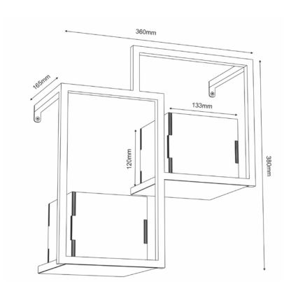 Γλάστρα τοίχου 38x35,5 cm