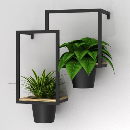 Γλάστρα τοίχου 46x36 cm μαύρο